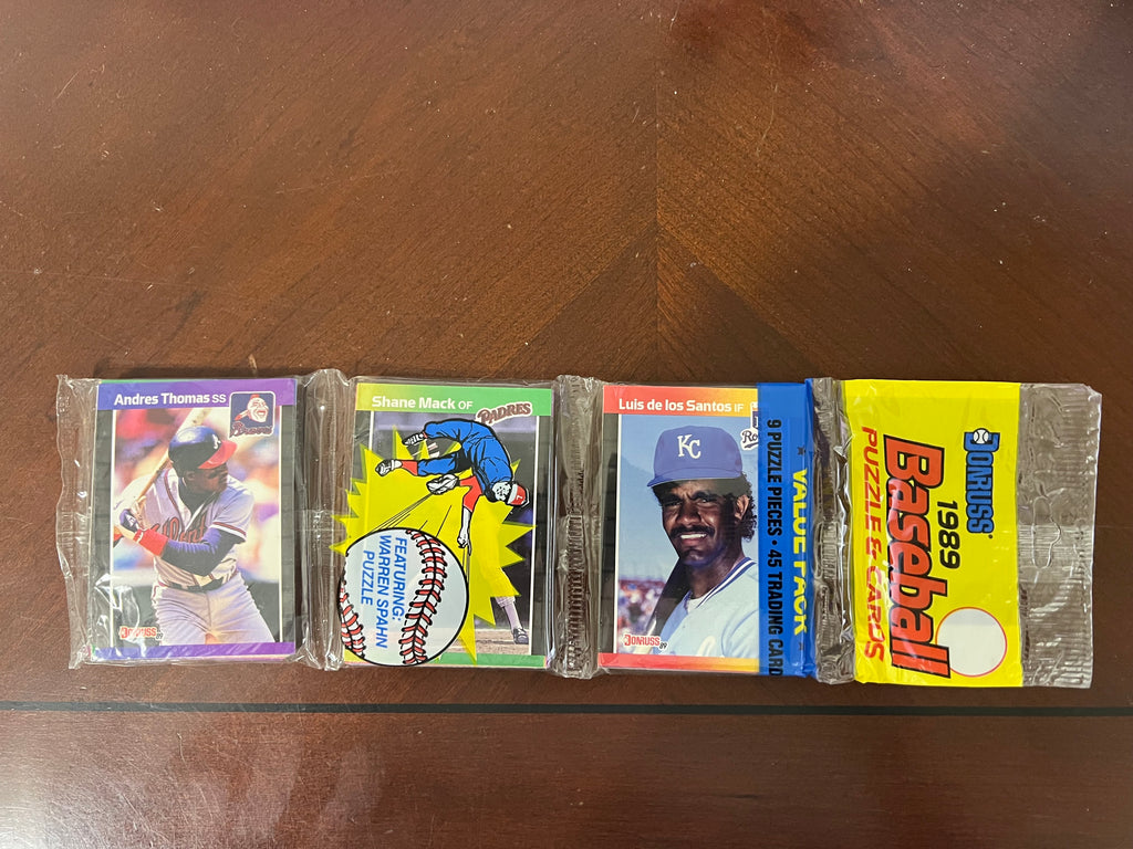 1989 Donruss Baseball Value Pack (Andres Thomas Front)