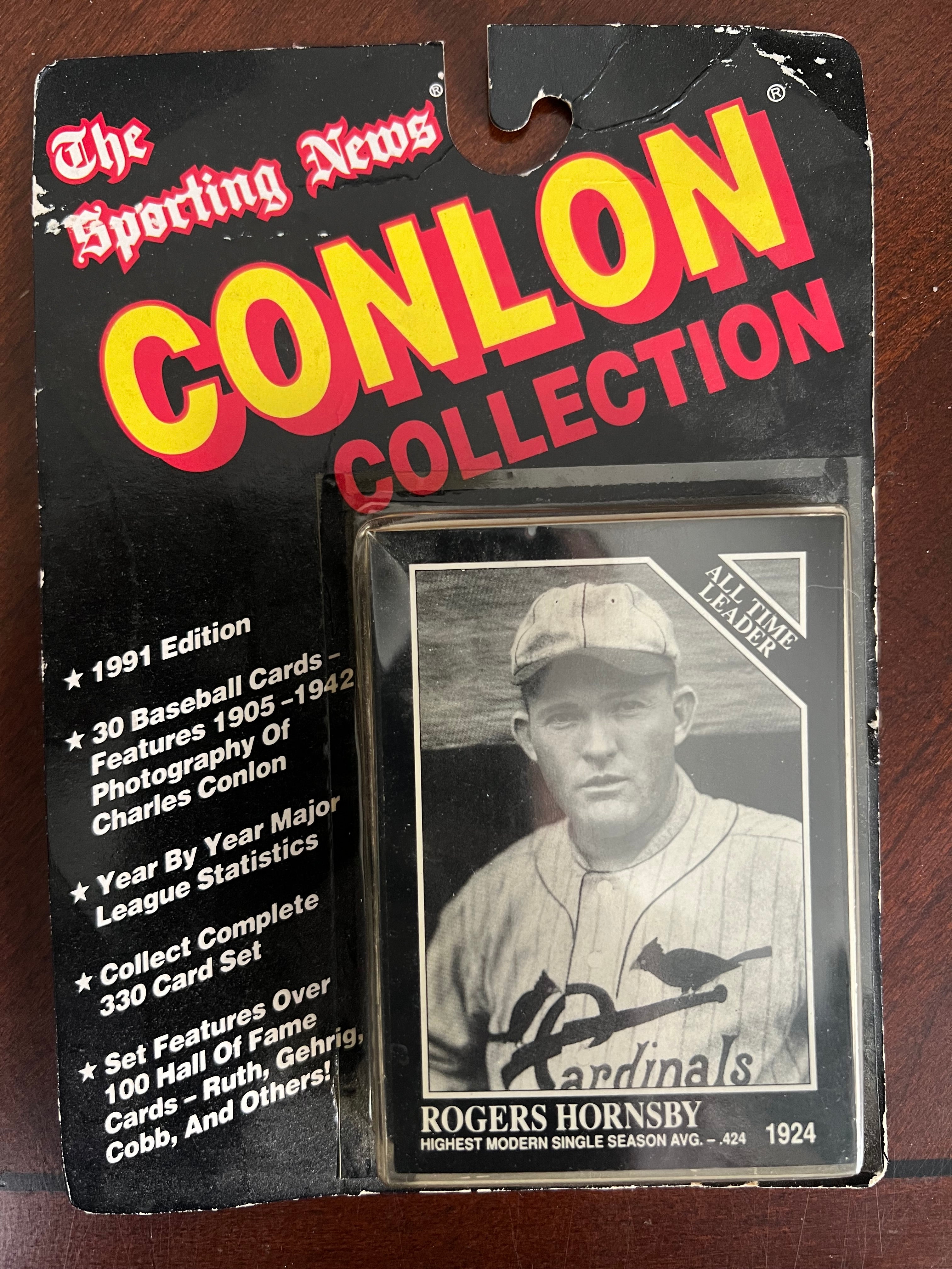 1991 Conlon Blister Pack Rogers Hornsby
