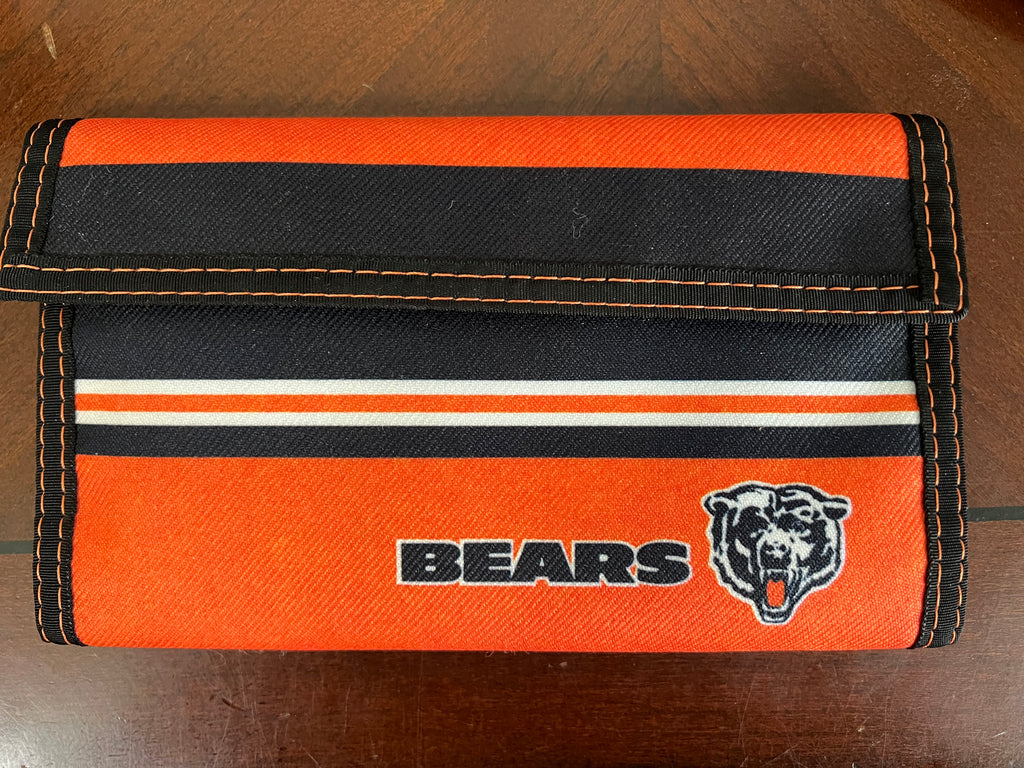 Vintage Chicago Bears Nylon Trifold Wallet