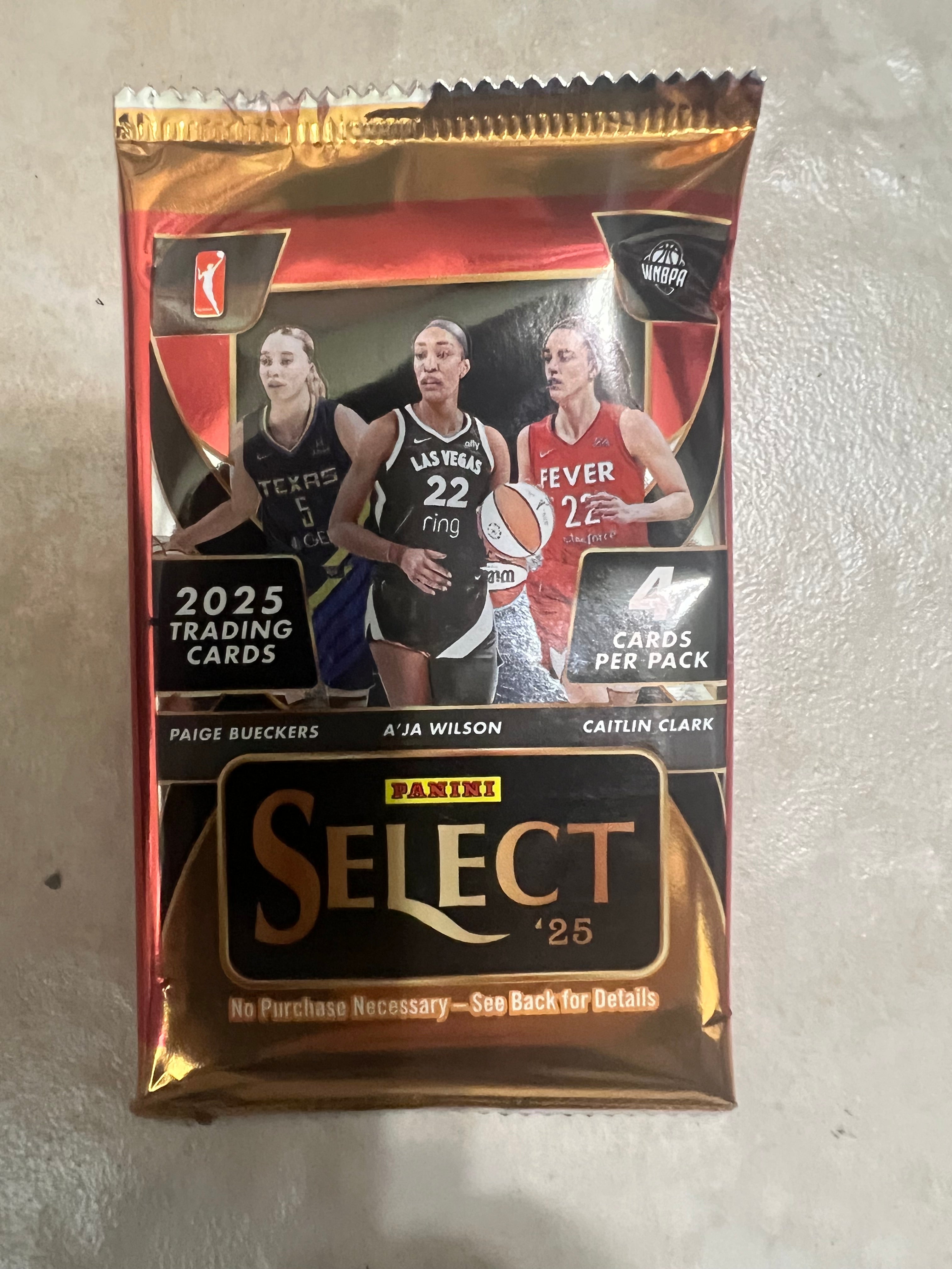 2025 Panini Prizm WNBA Blaster 1 Pack 4 Cards
