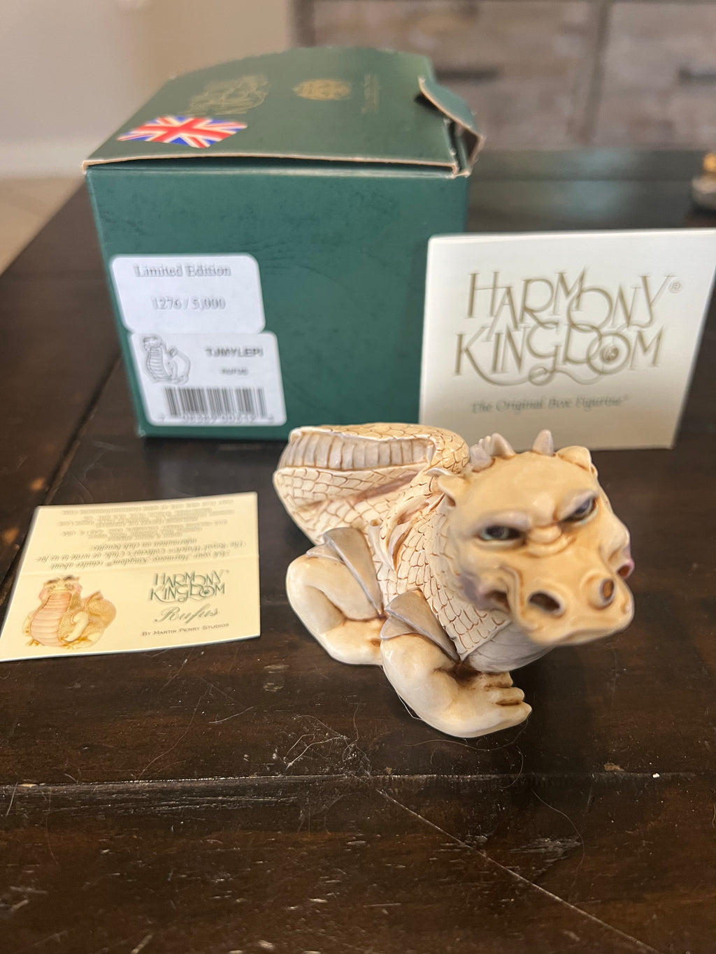 2002 Harmony Kingdom Rufus Dragon Signed 1268/5000