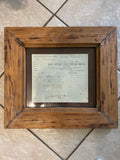 1895 Crescent Horse Shoe Iron Co Framed Invoice