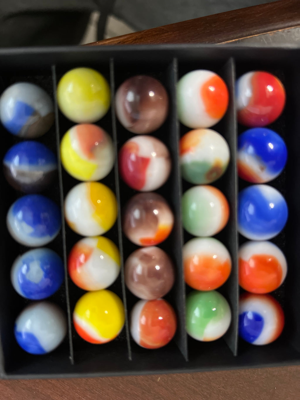 Vintage West Virginia Swirl Marbles UV Cadmium Uranium Lot