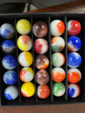 Vintage West Virginia Swirl Marbles UV Cadmium Uranium Lot