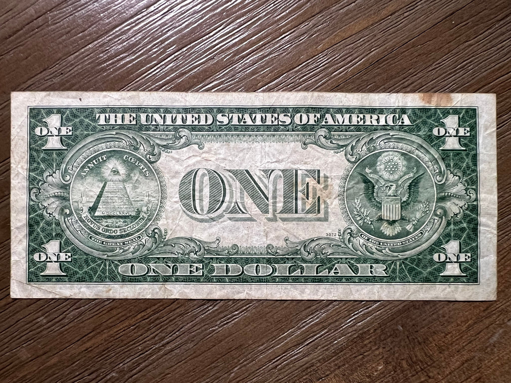 1935A $1 Silver Certificate Yellow Seal North Africa WWII Emergency Note Fr2306