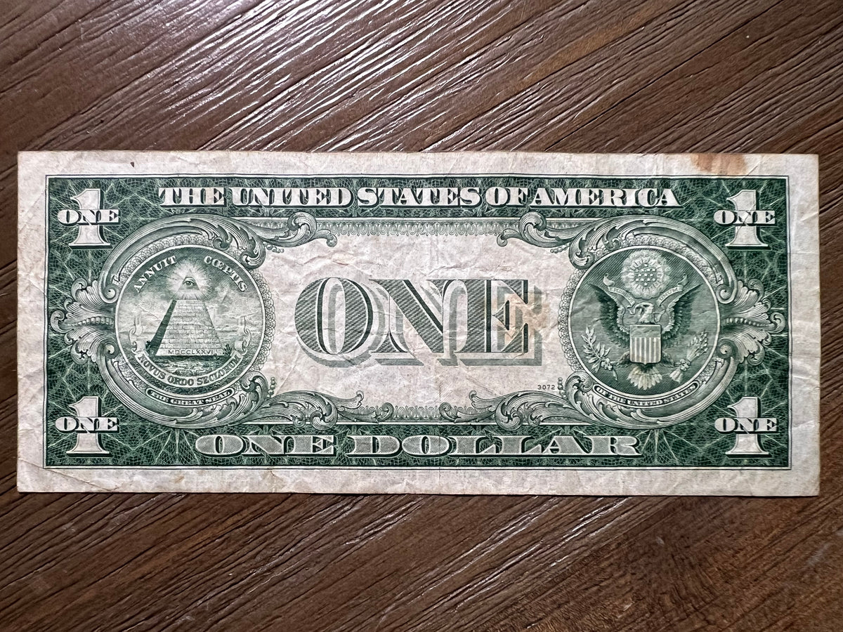 1935A $1 Silver Certificate Yellow Seal North Africa WWII Emergency Note Fr2306