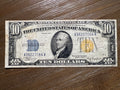 1934A $10 Silver Certificate Yellow Seal North Africa WWII Emergency Note Fr2309v