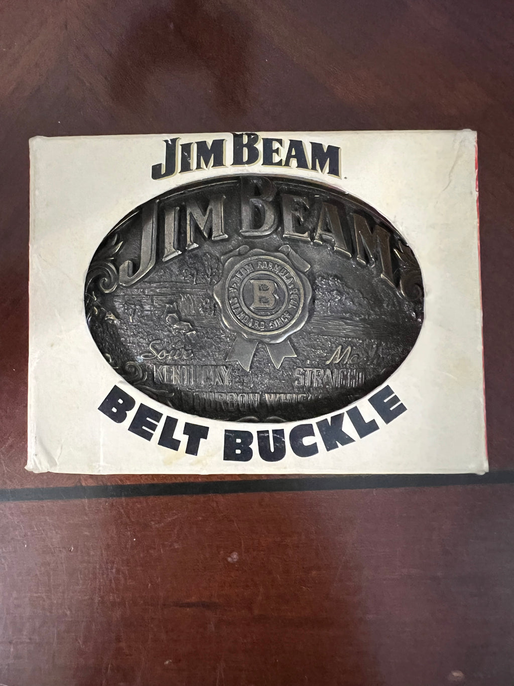 1993 Jim Beam Collector's Series Belt Buckle Kentucky Straight Bourbon Whiskey