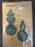 Vintage Chinese Moneys Dynasty Minh Amulet Coin Set Bua Tien Quy Tien 1506 1607