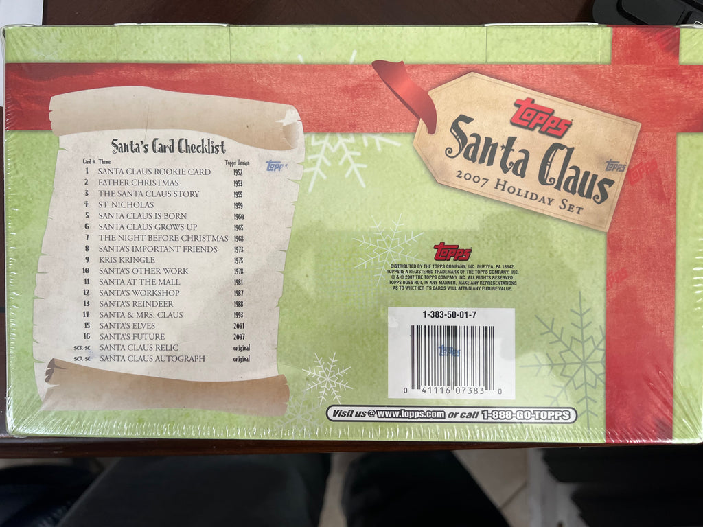 2007 Topps Santa Claus Holiday Set Sealed Box 18 Cards Auto Relic Rookie