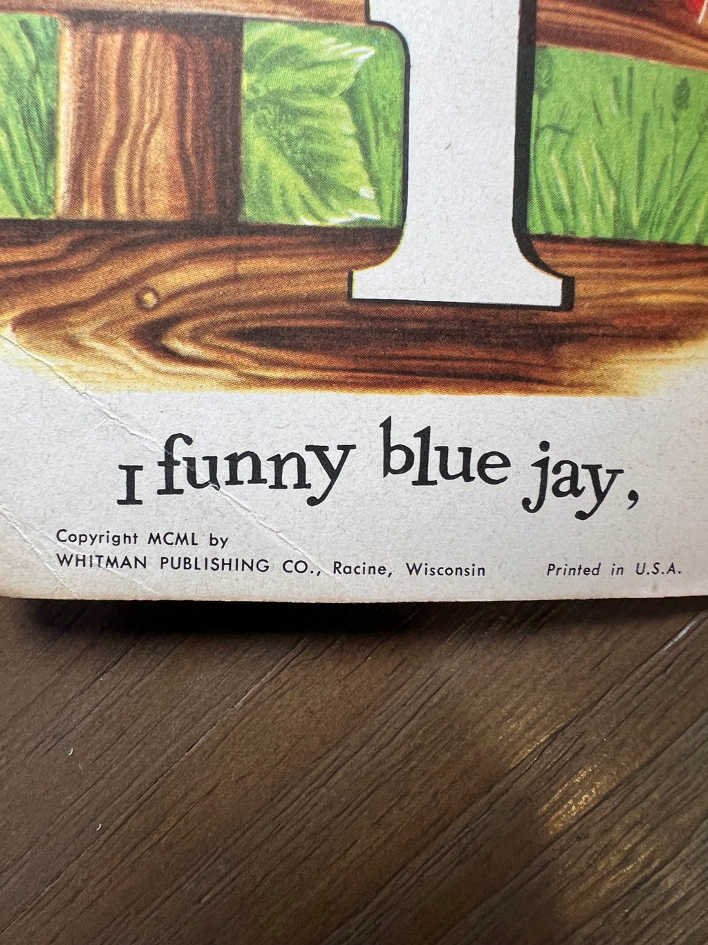 1950 Whitman 1 2 3 Die-Cut Children's Counting Book No. 2954