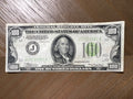 1934 Series $100 Federal Reserve Note Kansas City Light Green Seal