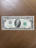 Series 1963A $10 Federal Reserve Note Richmond Green Seal Hamilton