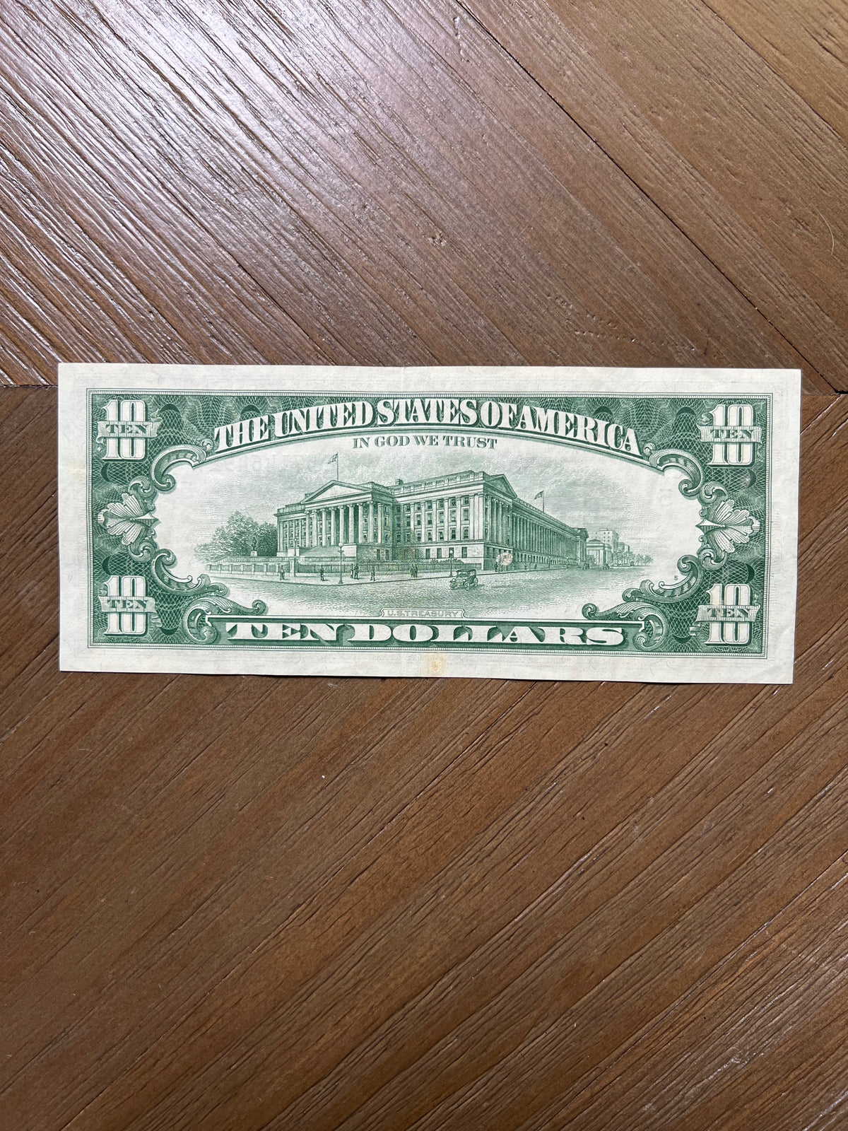 Series 1963A $10 Federal Reserve Note Richmond Green Seal Hamilton