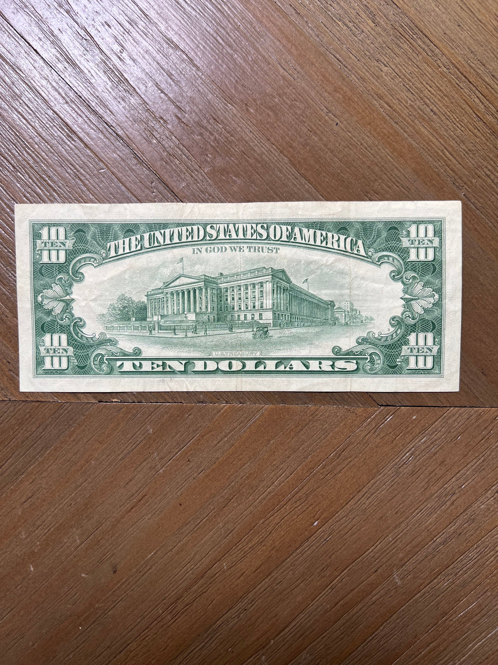 Series 1963 $10 Federal Reserve Note Cleveland Green Seal Hamilton