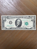 Series 1963A $10 Federal Reserve Note New York Green Seal Hamilton