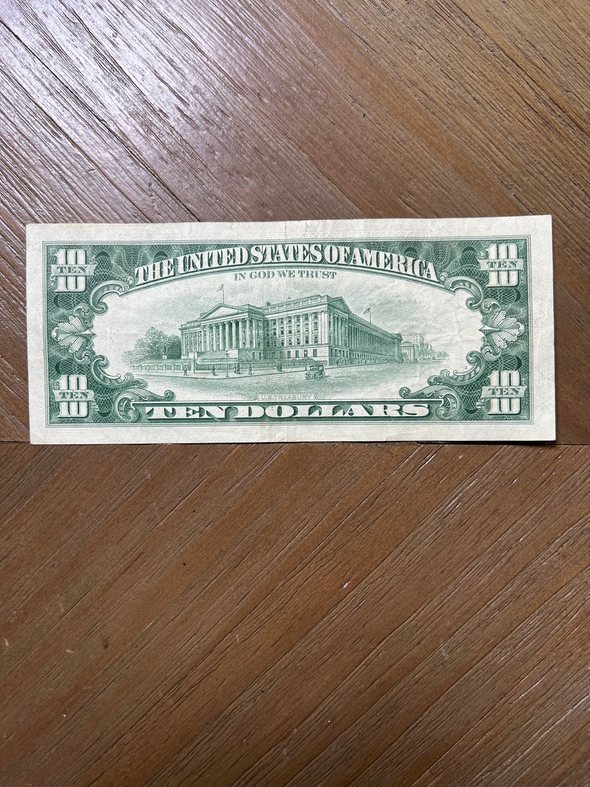 Series 1963A $10 Federal Reserve Note New York Green Seal Hamilton