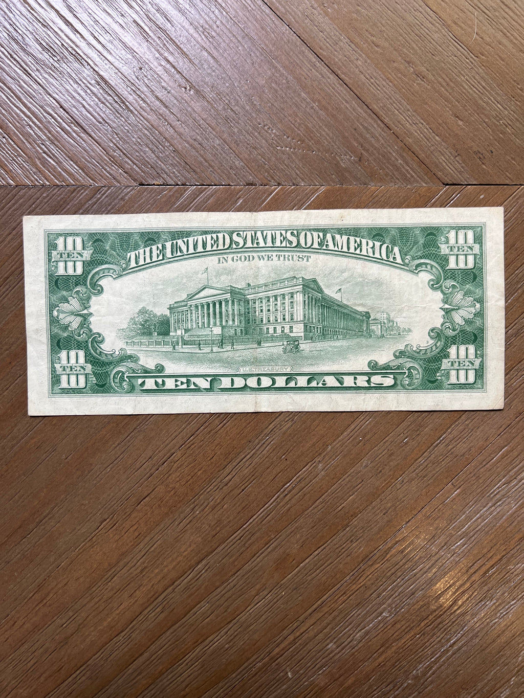 Series 1963 $10 Federal Reserve Note Cleveland Green Seal Hamilton