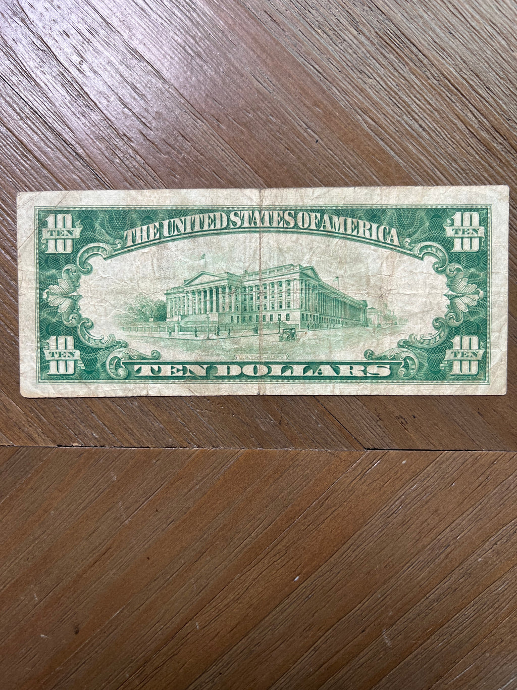 1928B $10 Cleveland Federal Reserve Note Gold Clause