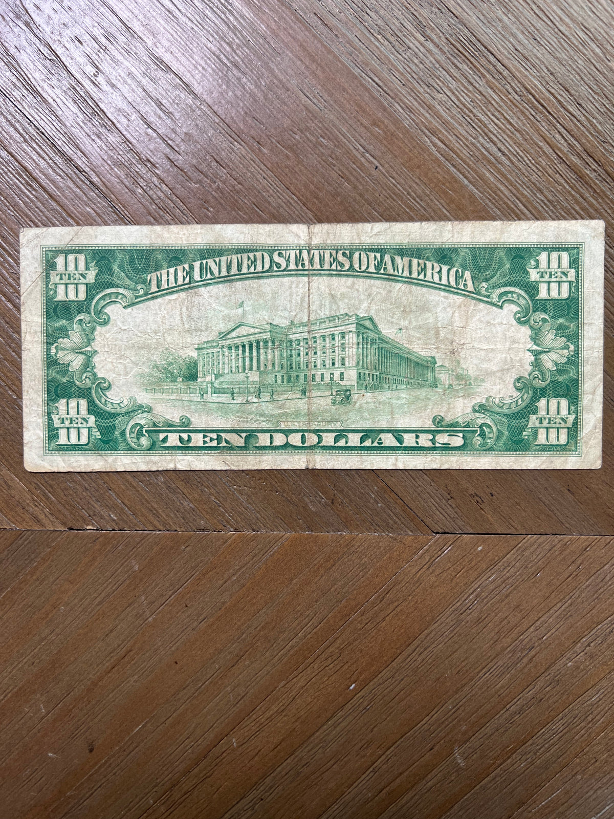 1928B $10 Cleveland Federal Reserve Note Gold Clause