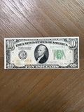 1928B $10 Cleveland Federal Reserve Note Gold Clause