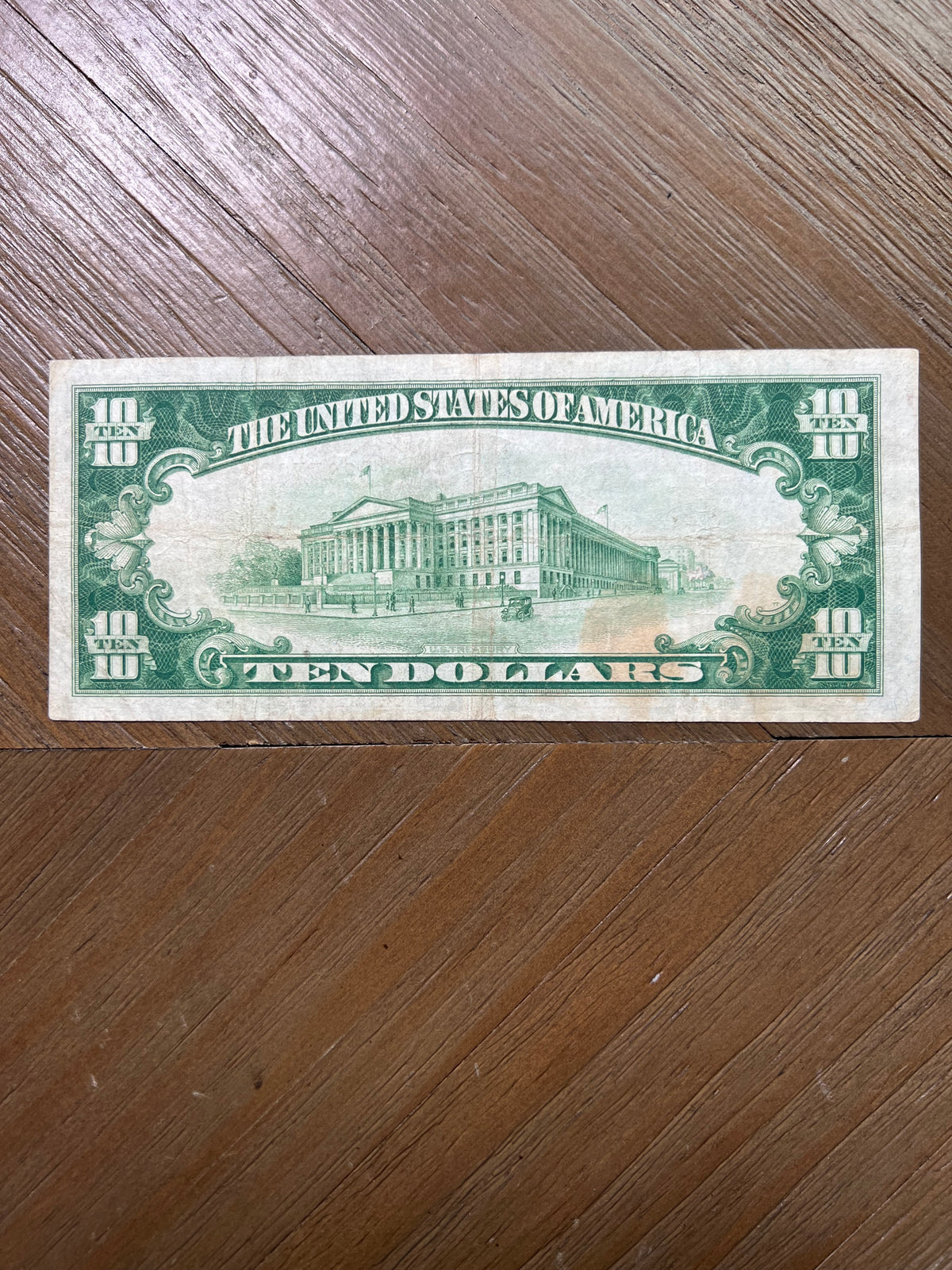 1928B $10 Cleveland Federal Reserve Note Gold Clause