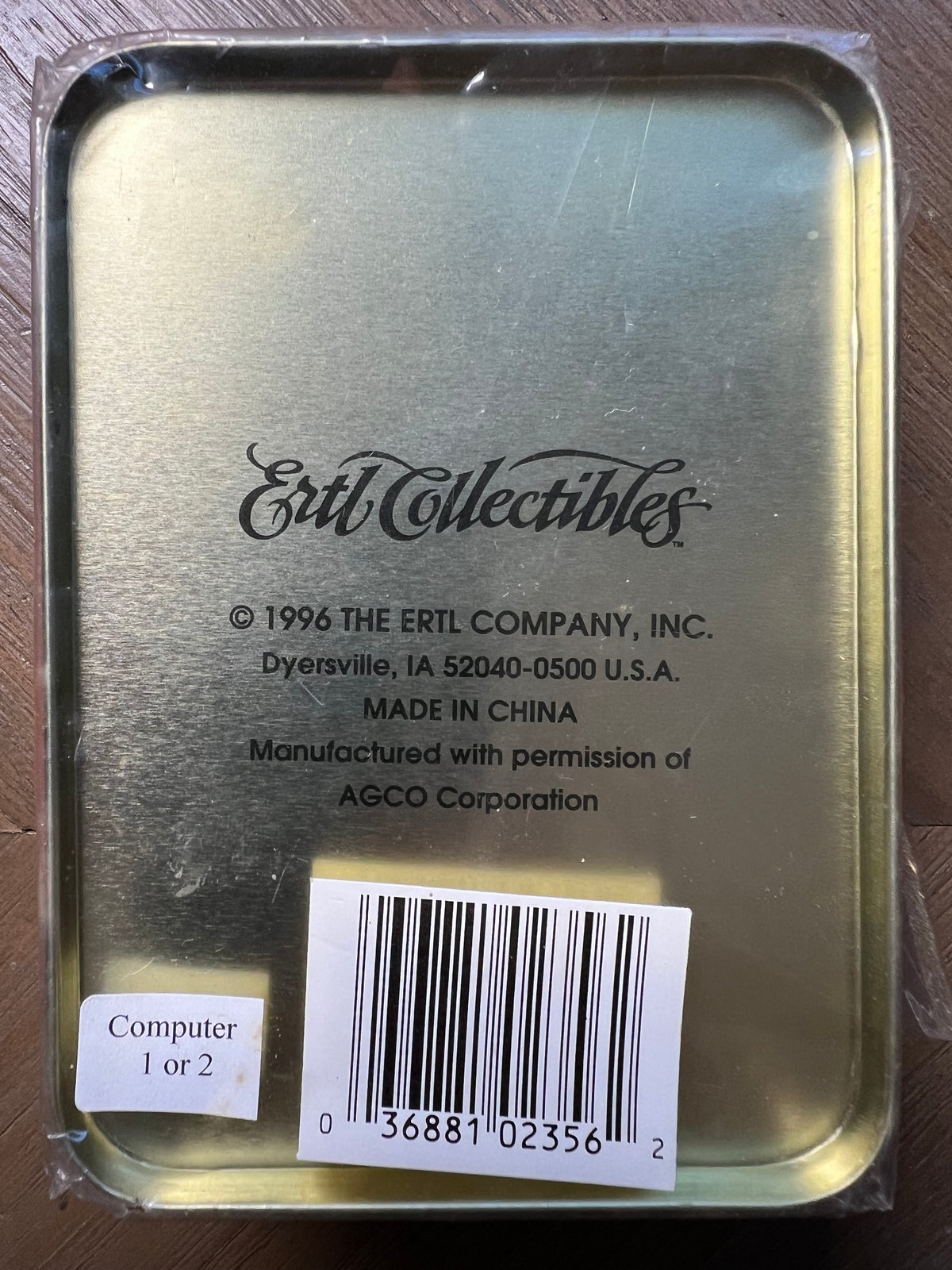 1996 Ertl Harvest Heritage Field Force Series 1 AGCO Metal Card Set
