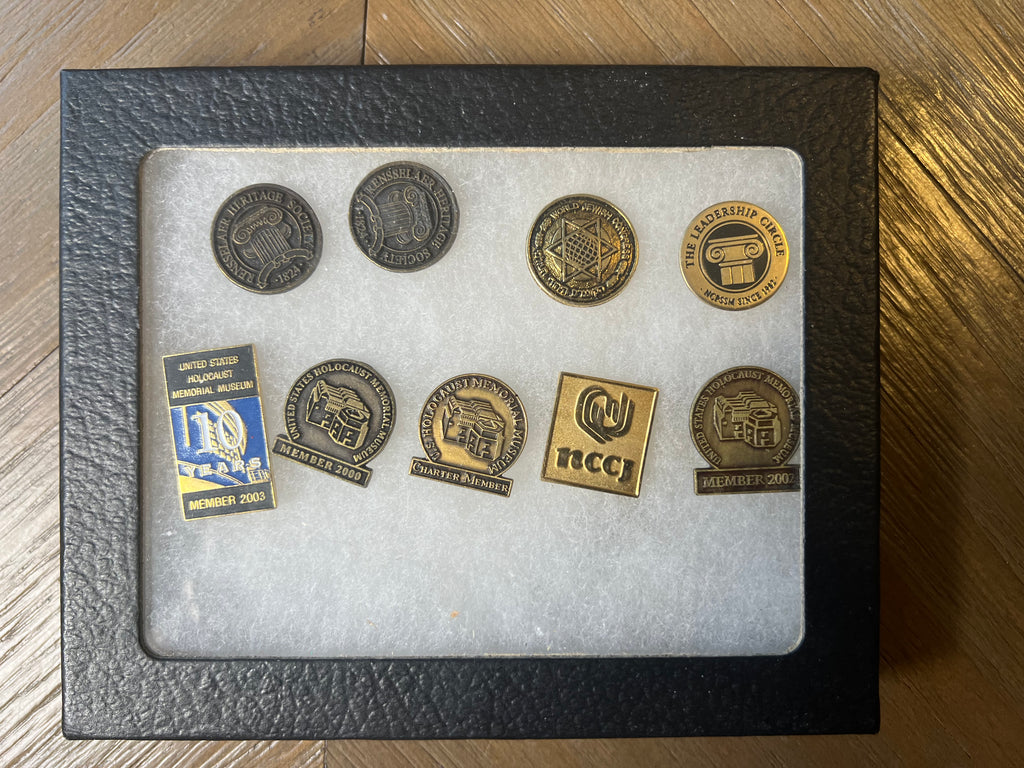 Vintage USHMM Holocaust Museum & Philanthropy Enamel Lapel Pin Lot of 9