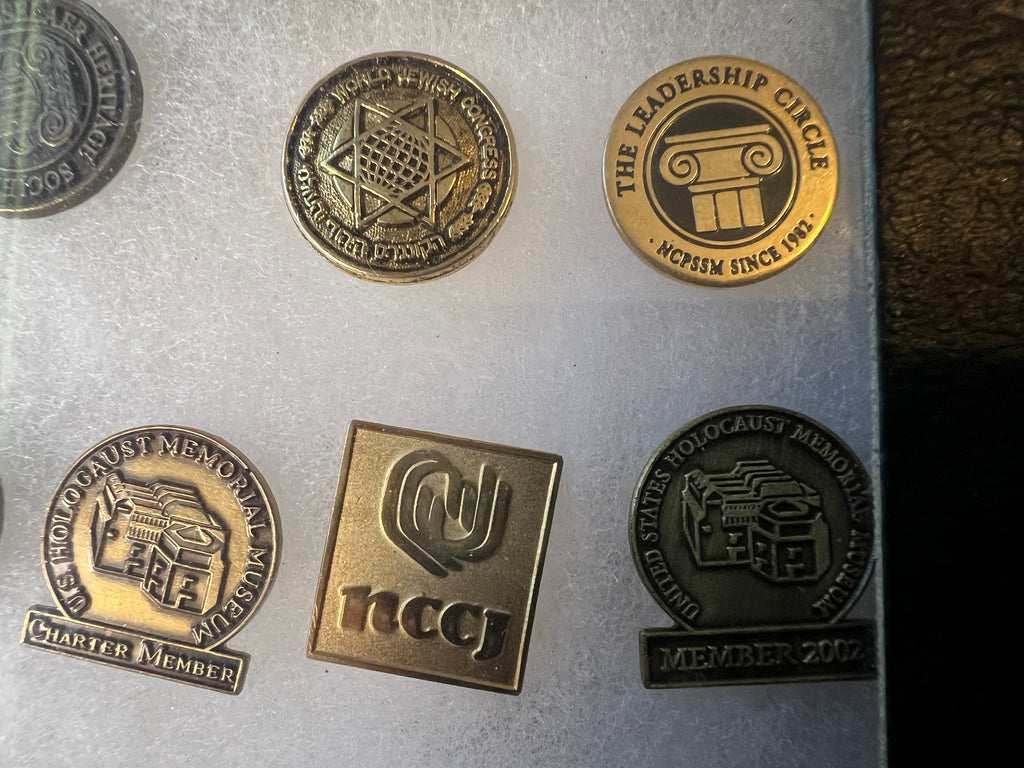 Vintage USHMM Holocaust Museum & Philanthropy Enamel Lapel Pin Lot of 9