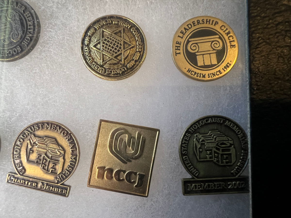 Vintage USHMM Holocaust Museum & Philanthropy Enamel Lapel Pin Lot of 9