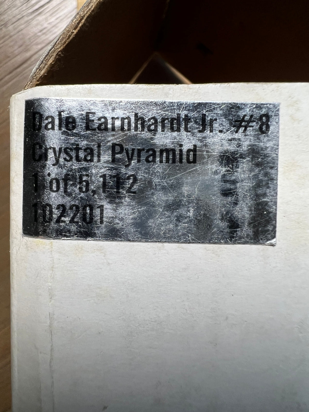 Dale Earnhardt Jr. #8 Crystal Pyramid Limited Edition 1 of 5,112 Box