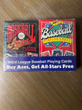 1991 & 1992 MLB Aces & All-Stars Twin Playing Card Decks Sealed USPCC