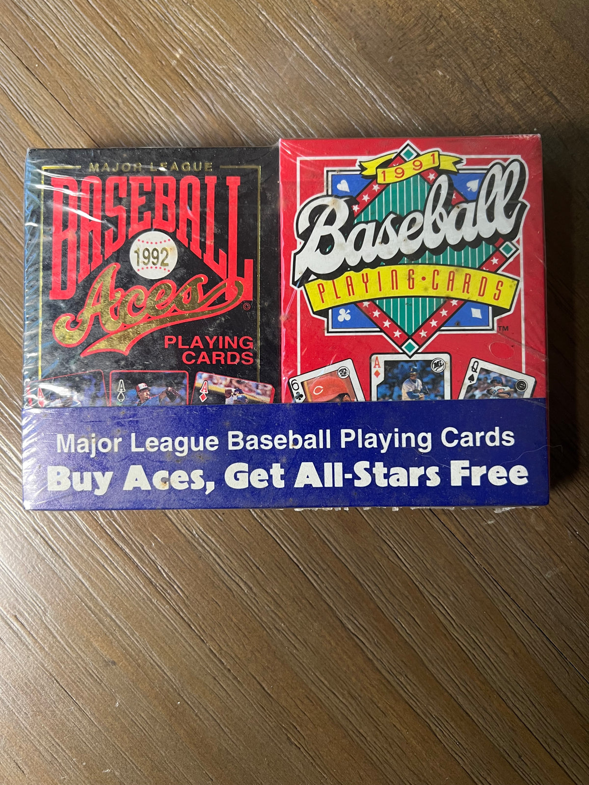 1991 & 1992 MLB Aces & All-Stars Twin Playing Card Decks Sealed USPCC