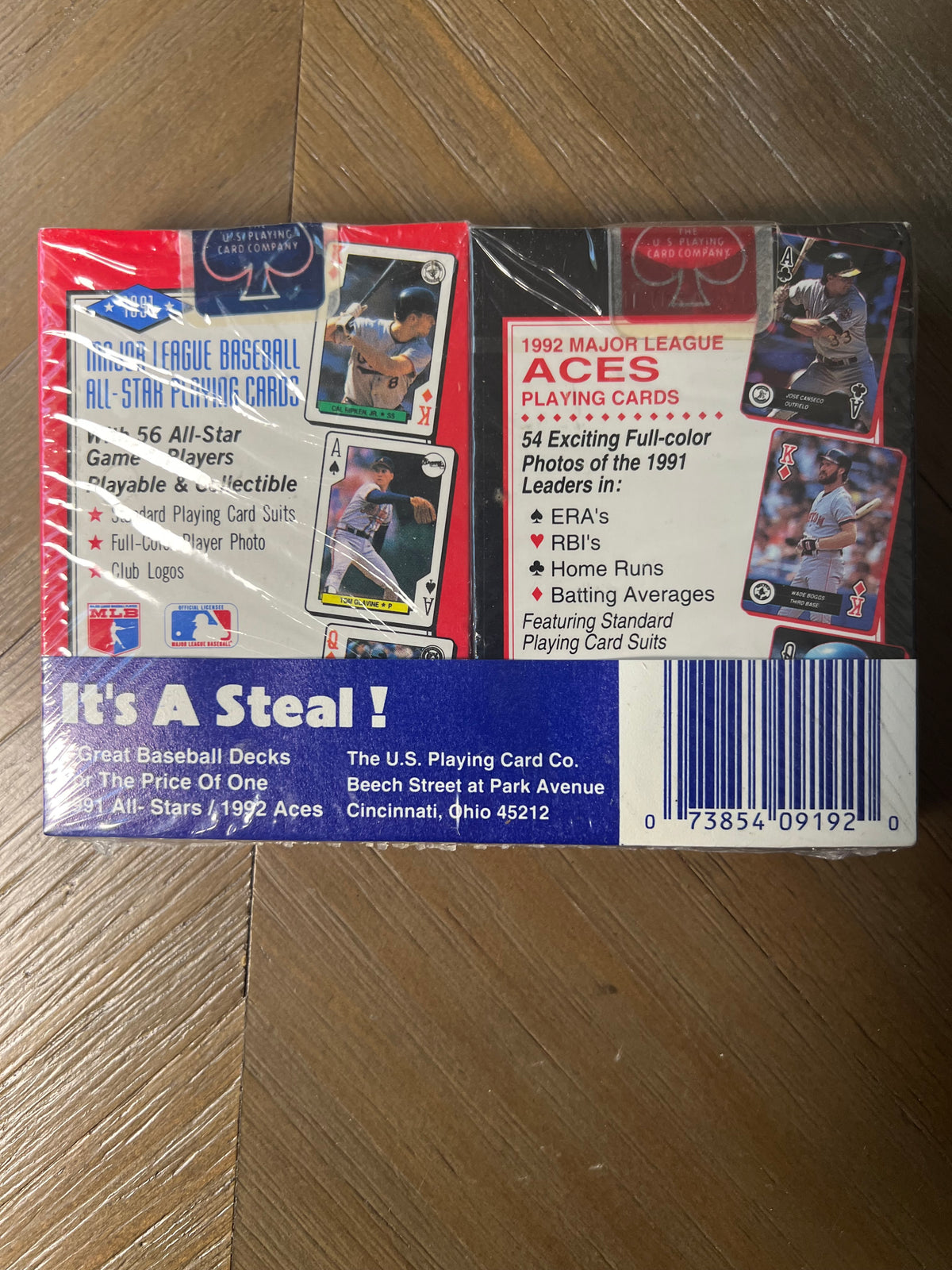 1991 & 1992 MLB Aces & All-Stars Twin Playing Card Decks Sealed USPCC