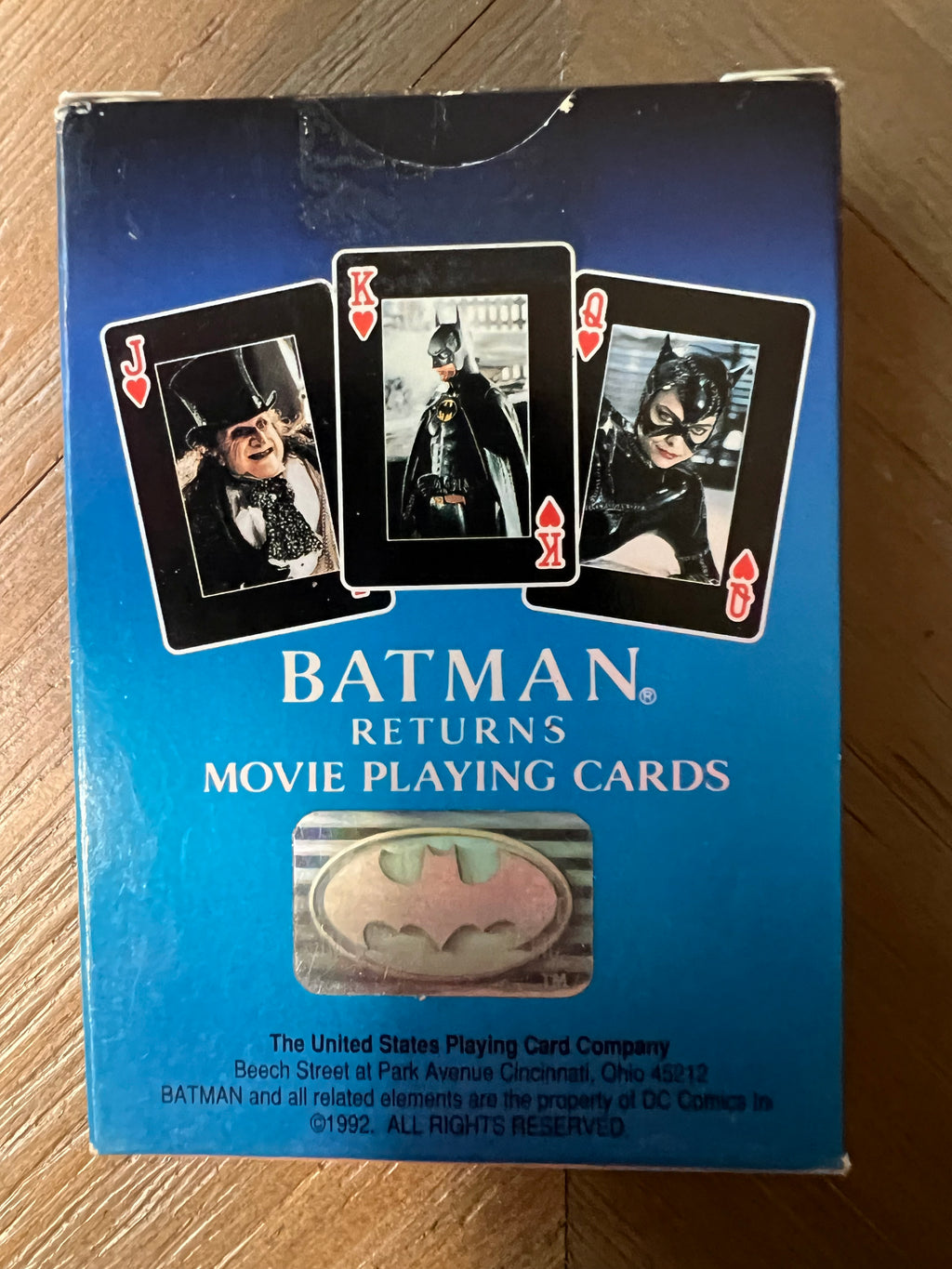 1992 USPCC Batman Returns Movie Playing Cards Deck DC Comics