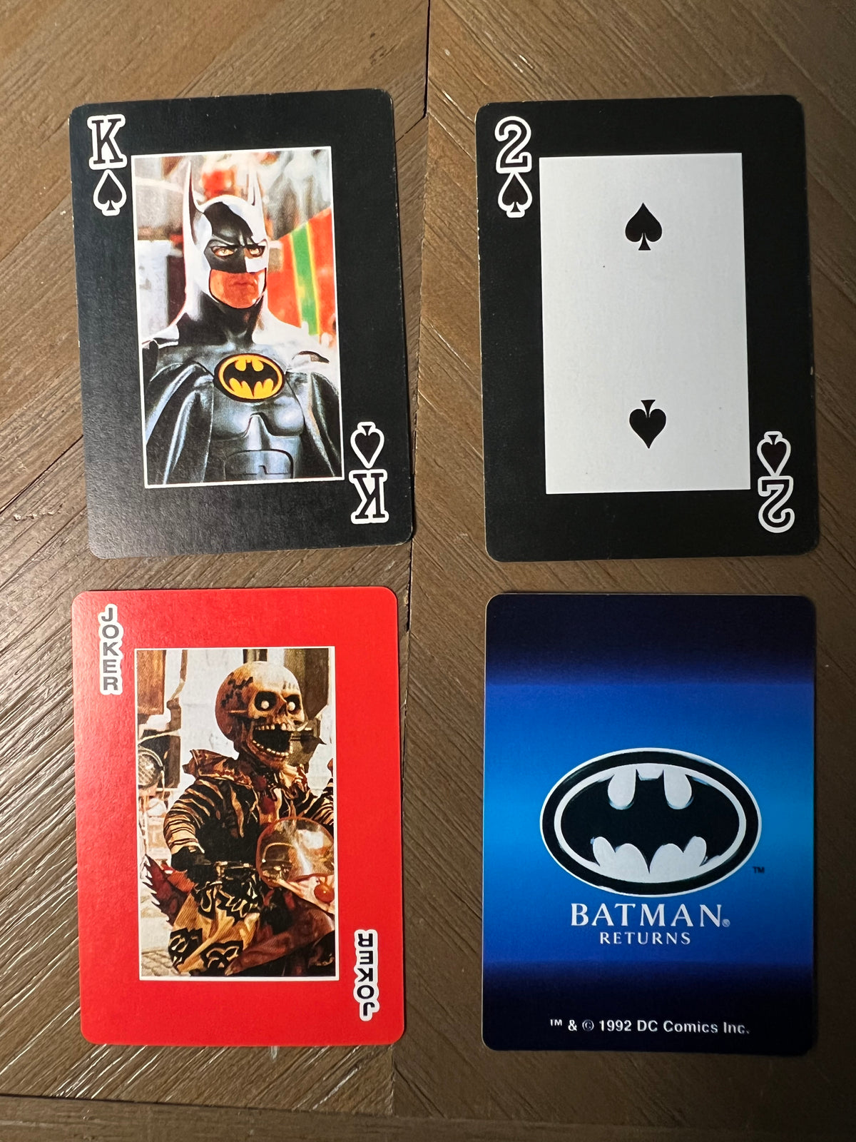 1992 USPCC Batman Returns Movie Playing Cards Deck DC Comics