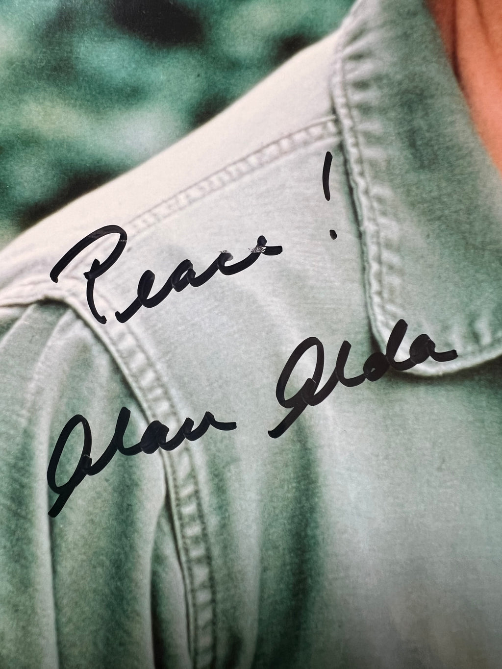 Alan Alda Autograph 8x10 Photo MASH Hawkeye Pierce B&J COA
