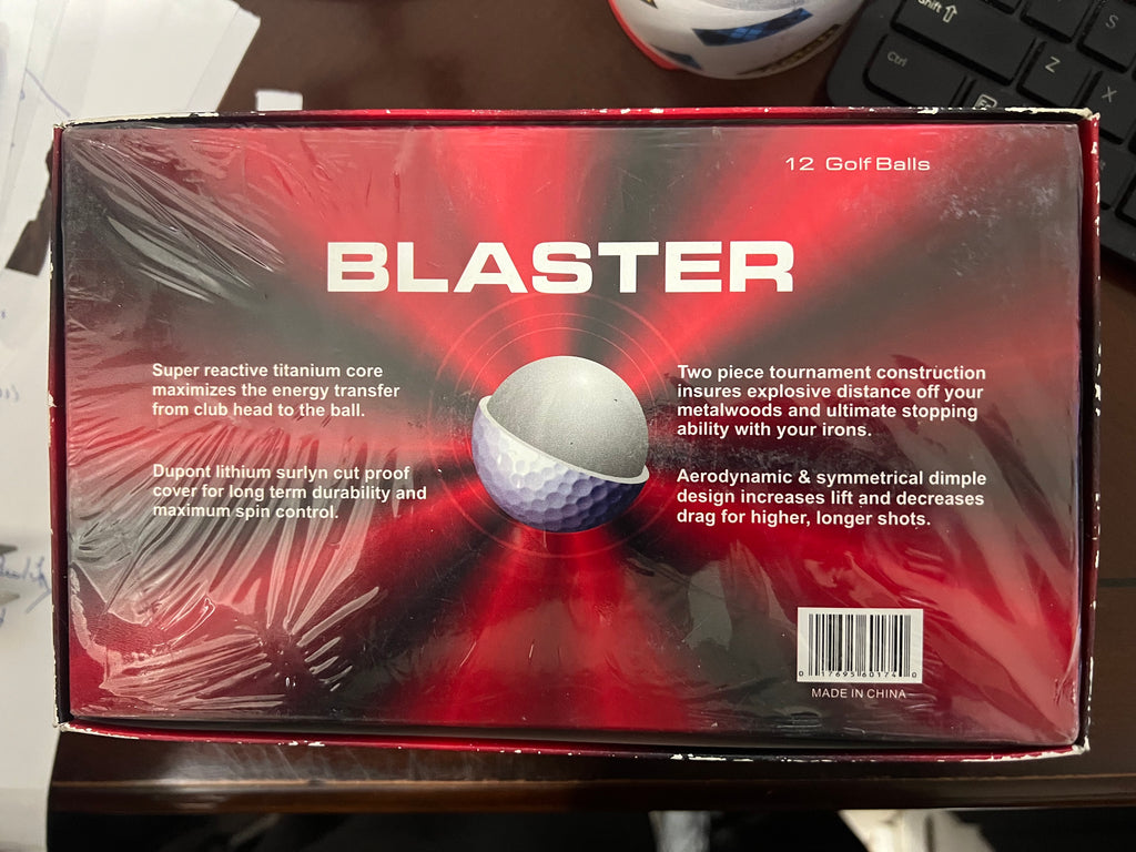Nitro Blaster Titanium Core Golf Balls 12-Ball Sealed Box
