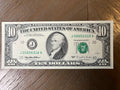 1995 $10 Federal Reserve Note Kansas City Small Head Green Seal Fr. 2033-J