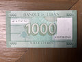 2016 Lebanon 1000 Livres Banknote Pick 90c Banque du Liban Cedar Tree