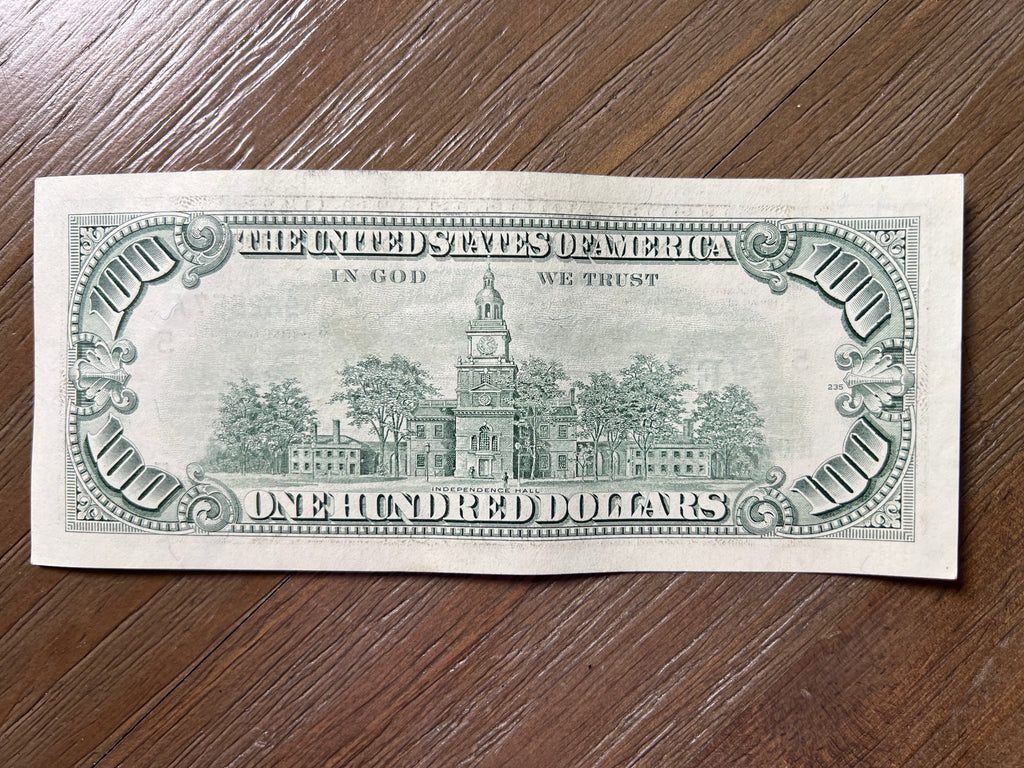 1993 $100 Federal Reserve Note Small Portrait Richmond E Banknote