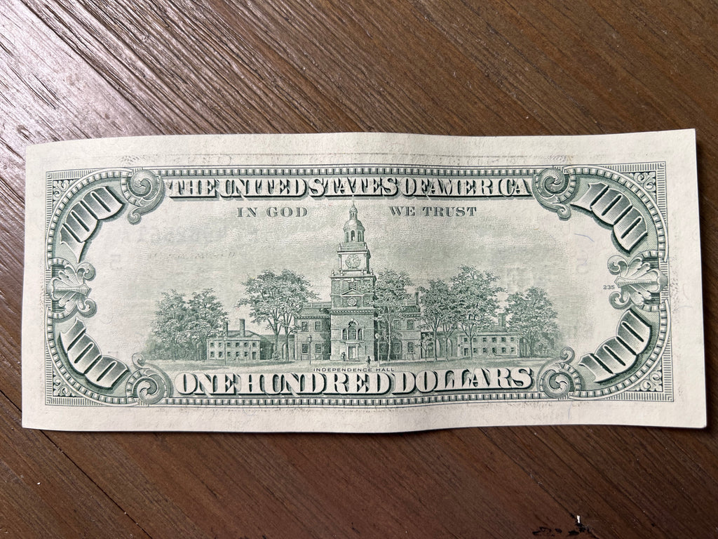 1993 $100 Federal Reserve Note Small Portrait Richmond E Banknote Lot 838