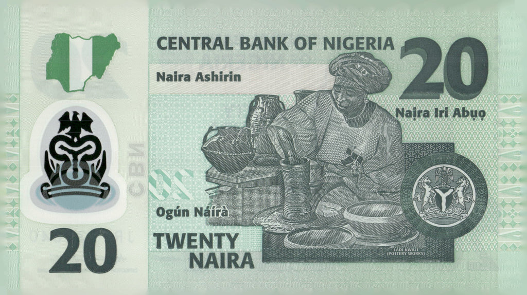 2025 Nigeria 20 Naira Polymer Banknote Murtala Muhammed P-34