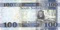 2019 South Sudan 100 Pounds Banknote John Garang Lion P-14 Note