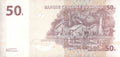 2022 DR Congo 50 Francs Banknote Mask Fishing Village P-96b