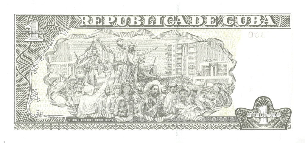 2017 Cuba 1 Peso Banknote Jose Marti Fidel Castro Havana P-128h