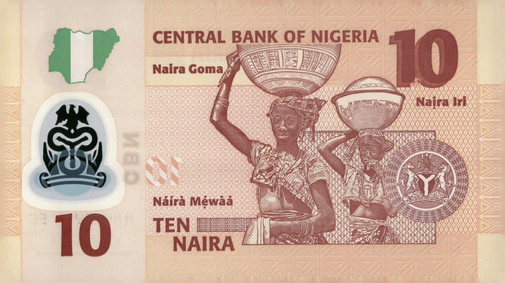 2024 Nigeria 10 Naira Polymer Banknote P-39 Alvan Ikoku Fulani Milk Maids