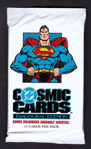 1991 Impel DC Comics Cosmic Cards Pack Superman Cover 12 Trading Cards