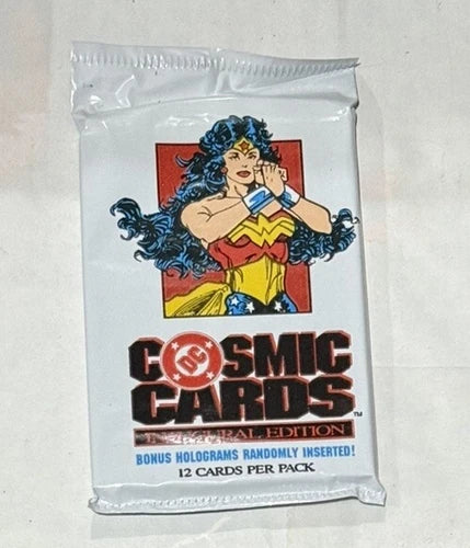 1991 Impel DC Comics Cosmic Cards Pack Wonder Woman Cover 12 Cards